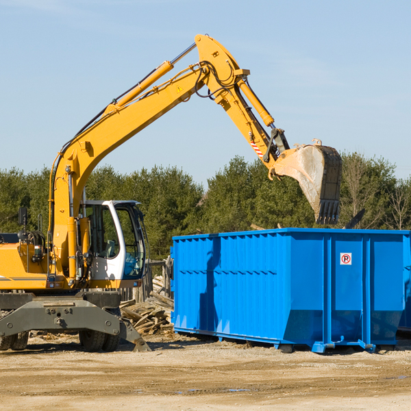 can i choose the location where the residential dumpster will be placed in Trade Tennessee